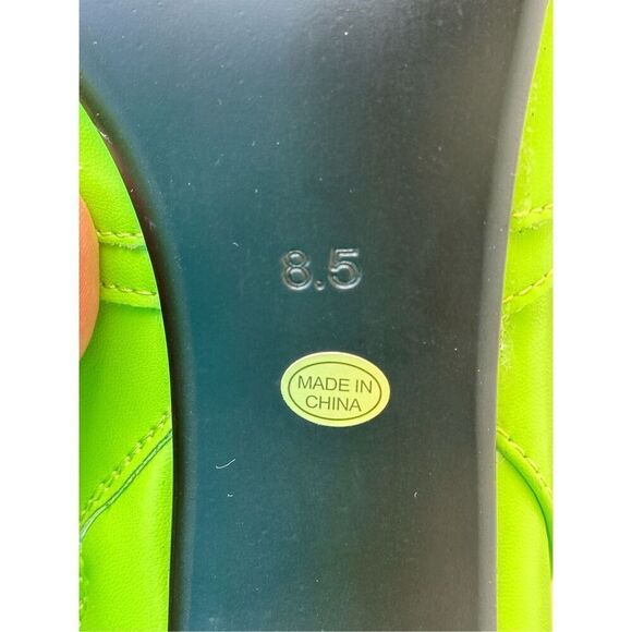 Women's Lime Green Stiletto High Heel Over Calf Boots with Tassel Pointy Toe Stu - Picture 8 of 9